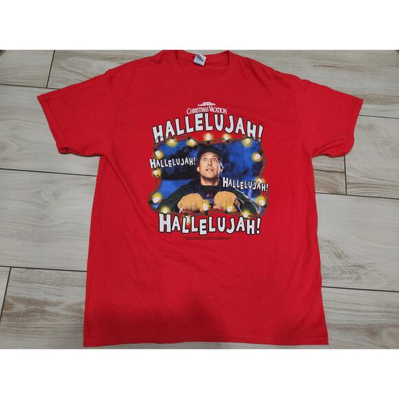 Vtg National Lampoon’s Christmas Vacation Hallelujah! Graphic T Shirt Size Large - Picture 1 of 4